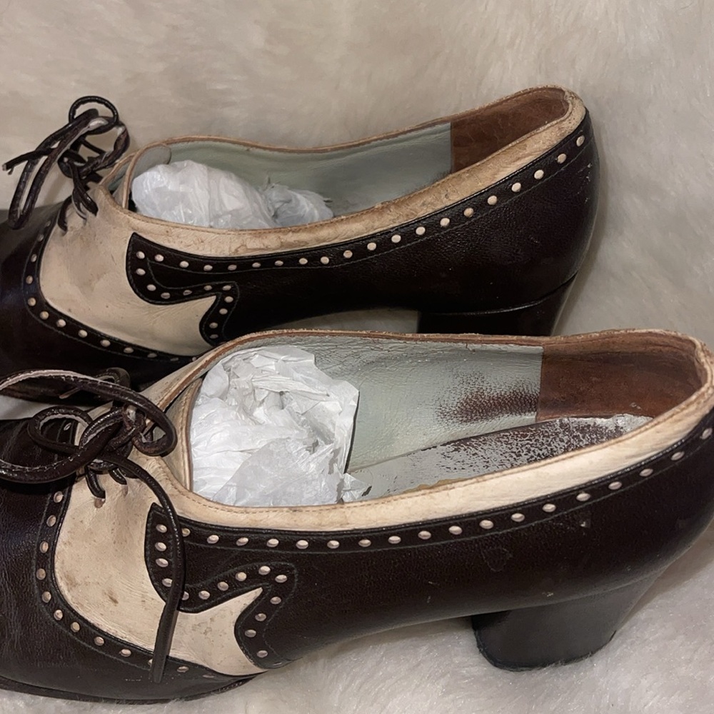True vintage Oxford block heeled shoe - Picture 13 of 13